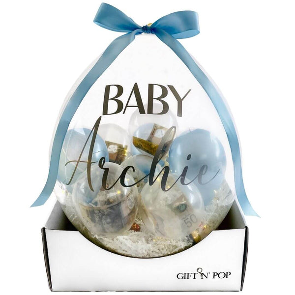 Personalised Luxe Stuffed Gift Balloon chocolates hamper sydney gifts birthday present customised chocolates cash