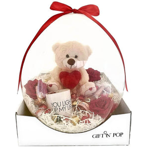stuffed balloon luxe sydney valentine's day gift delivery candle pamper her plush toy chocolates sydney delivery  red roses