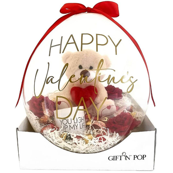 stuffed balloon luxe sydney valentine's day gift delivery candle pamper her plush toy chocolates sydney delivery  red roses