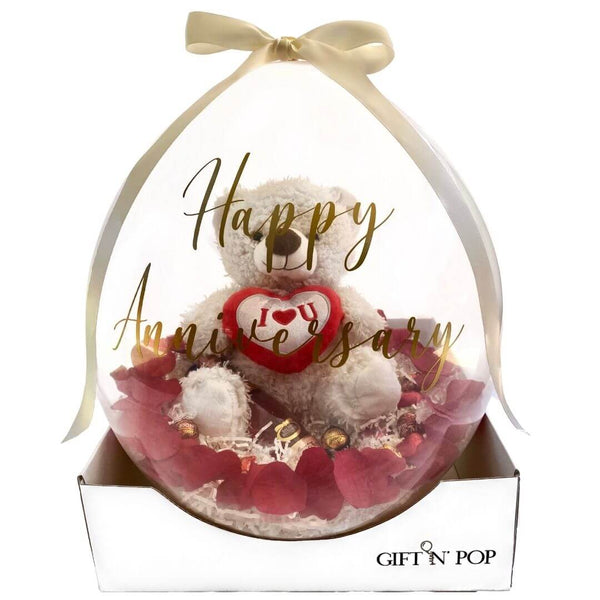 Personalised Luxe Stuffed Gift Balloon chocolates hamper sydney gifts birthday present customised chocolates gift n pop anniversary gift girlfriend boyfriend valentines day roses candle pamper