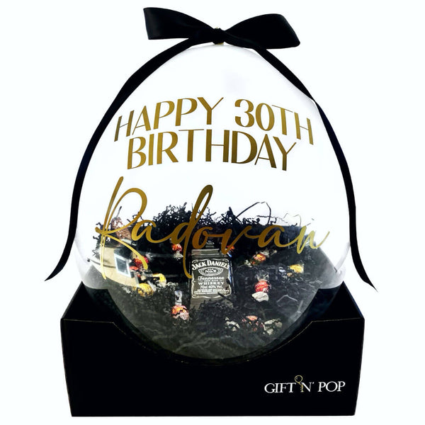 Delight Him Gift N' Pop Personalised Gifts & Balloon Arrangements