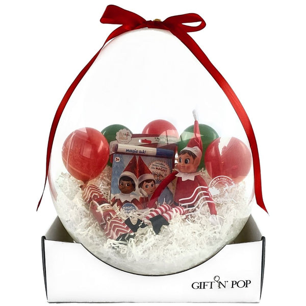 Christmas gift baileys chocolate cookie stuffed balloon personalised present christmas hamper chrissy season corporate end of year gift ferrero rocher lindt unique christmas gift elf arrival balloon special delivery i'm back bon bon
